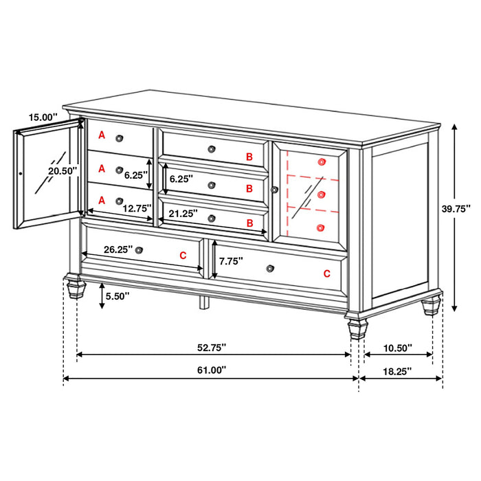 Sandy Beach Bedroom Set
