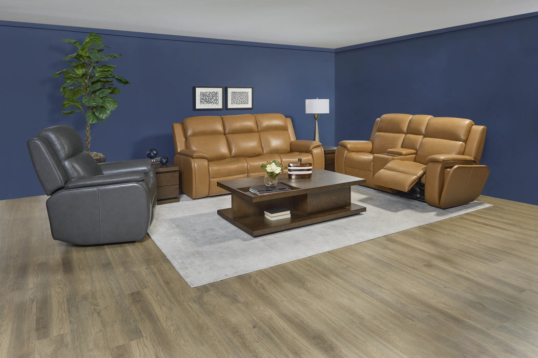 Ziggy Power Reclining Sofa with Power Headrest, Lumbar, Heat & Massage