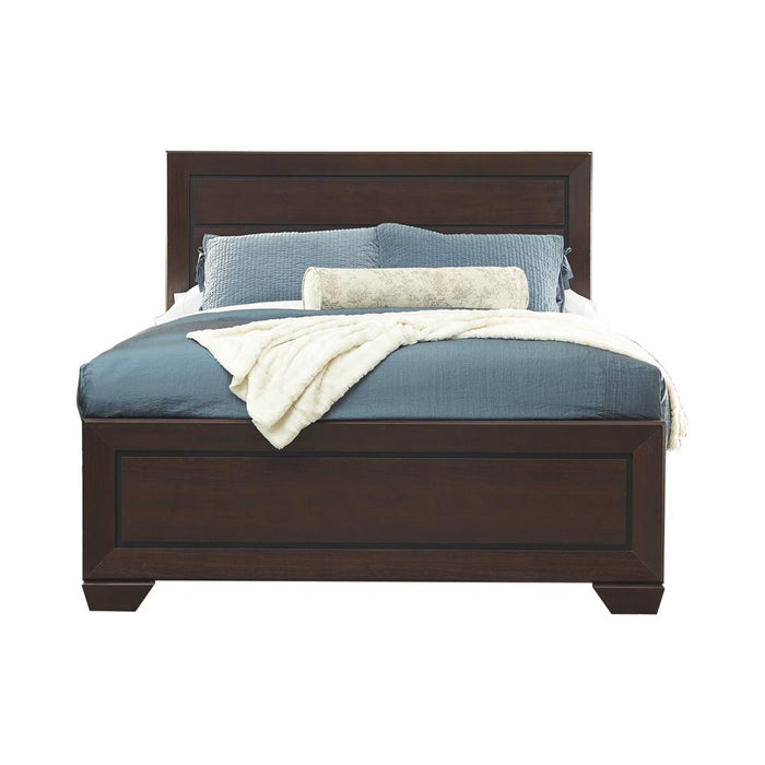 Kauffman California King, Eastren King, & Queen Panel Bed Dark Cocoa - House Of Furniture/Allan's Gallery
