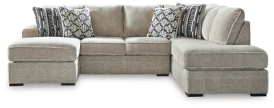 Calnita Sectional with Chaise - House Of Furniture/Allan's Gallery
