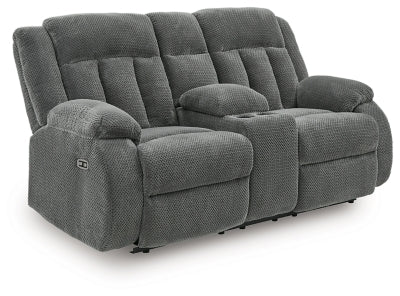 Observation Power Reclining Loveseat with Console - House Of Furniture/Allan's Gallery