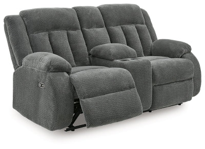 Observation Power Reclining Loveseat with Console - House Of Furniture/Allan's Gallery