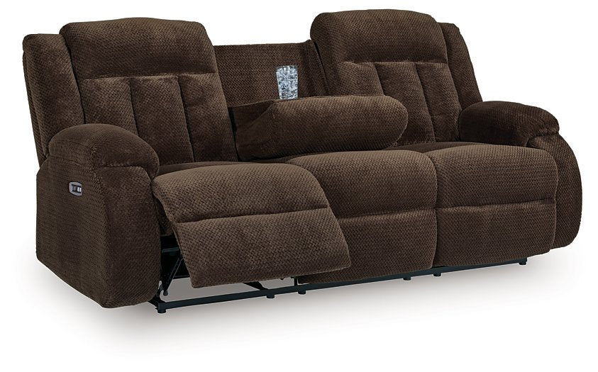 Observation Power Reclining Sofa with Drop Down Table - House Of Furniture/Allan's Gallery
