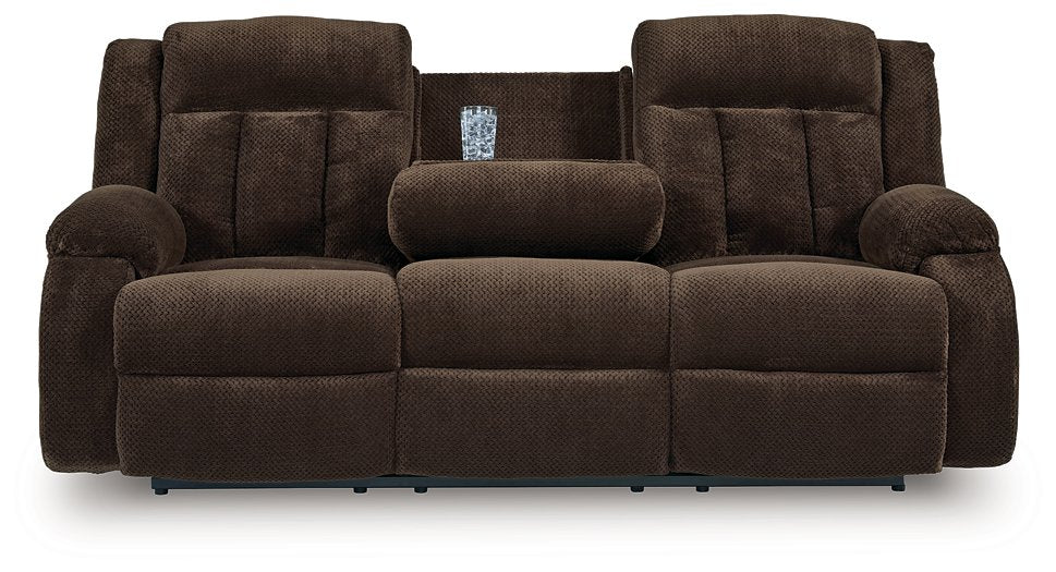 Observation Power Reclining Sofa with Drop Down Table - House Of Furniture/Allan's Gallery