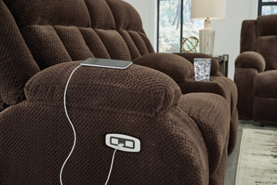 Observation Power Reclining Loveseat with Console - House Of Furniture/Allan's Gallery