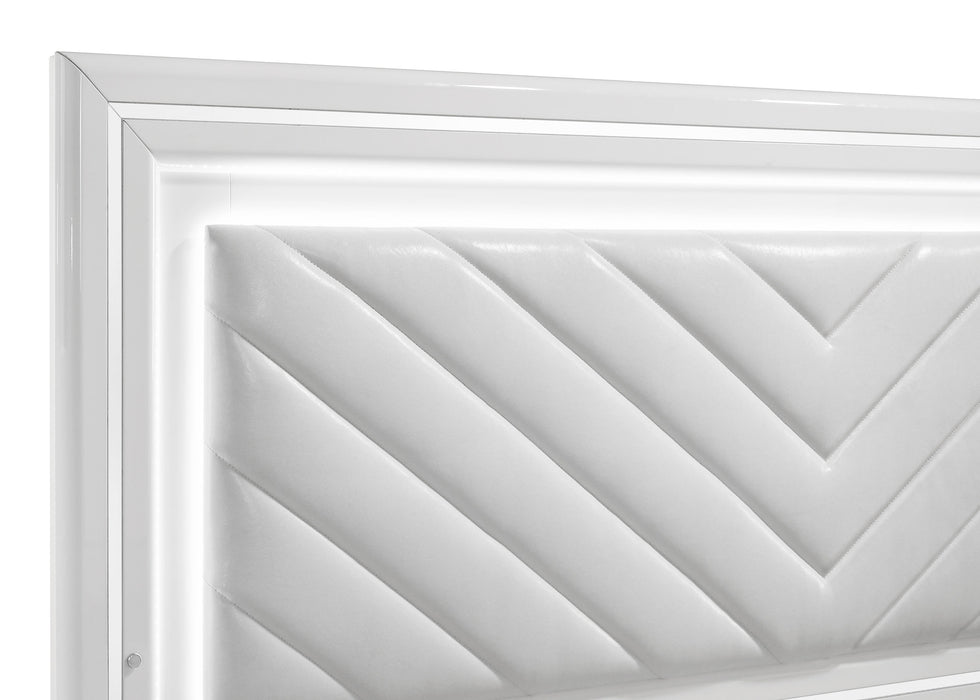 Cassia Panel Bed with LED Lighting