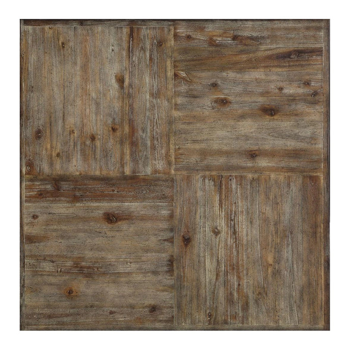 Flexsteel Carpenter Square Cocktail Table in Rustic Gray