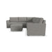 Flex 5-Seat Sectional with Narrow Arm and Storage Ottoman - 5000003374
