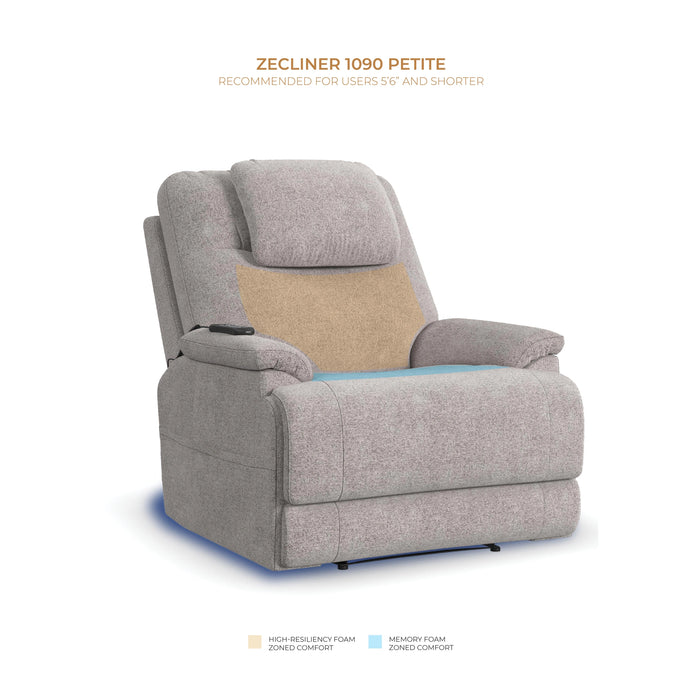 Zecliner Model 2 Petite Latitudes Power Sleep Recliner with Power Headrest & Lumbar
