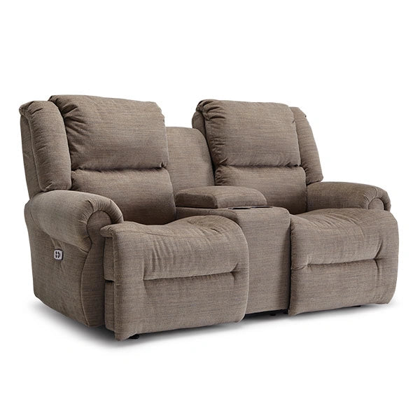 GENET LOVESEAT LEATHER POWER SPACE SAVER CONSOLE LOVESEAT- L960CQ4