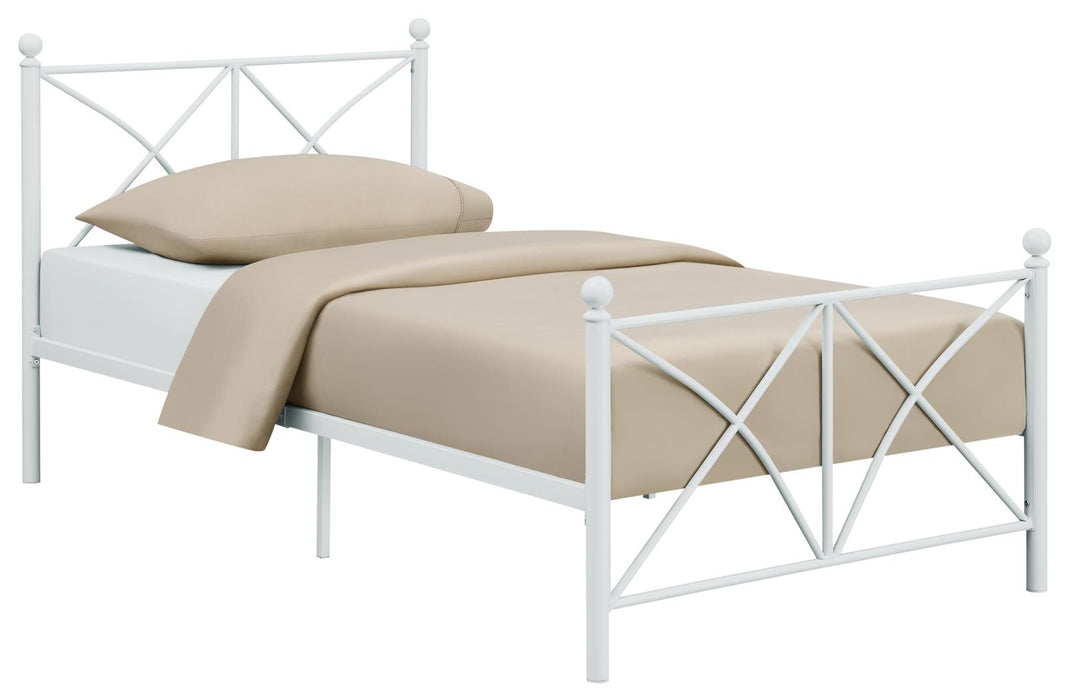 Hart Twin Platform Bed White image