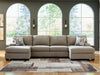 Newellen Sectional with Double Chaise - House Of Furniture/Allan's Gallery