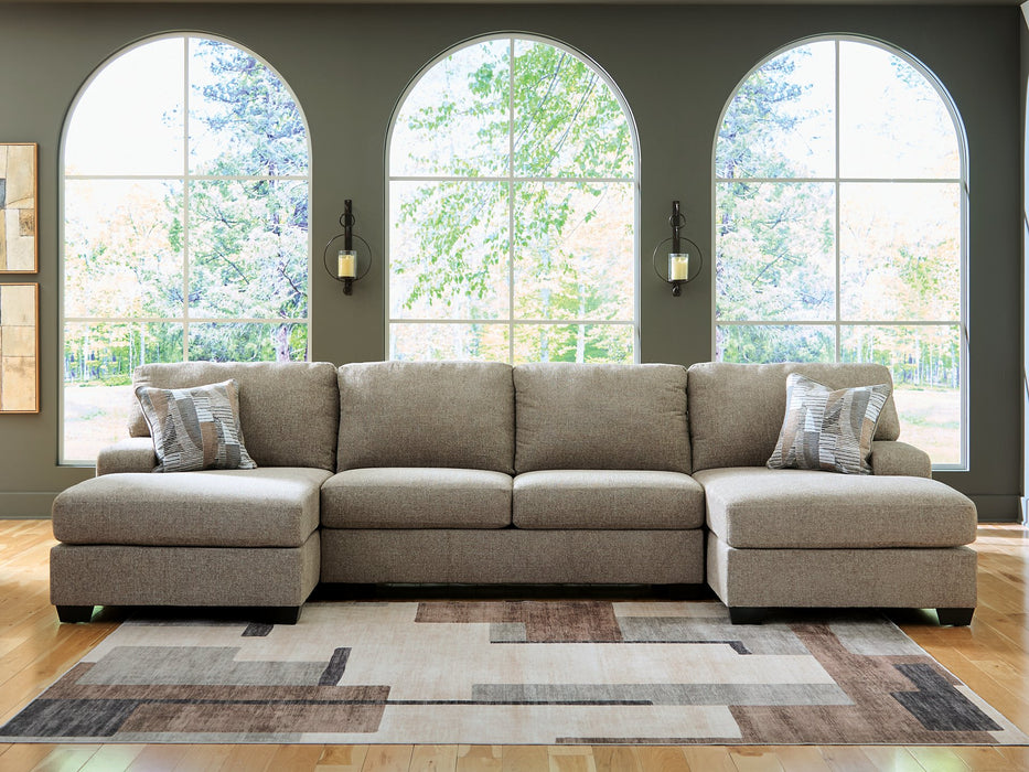 Newellen Sectional with Double Chaise - House Of Furniture/Allan's Gallery
