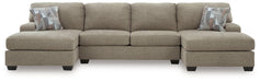 Newellen Sectional with Double Chaise - House Of Furniture/Allan's Gallery