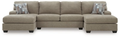 Newellen Sectional with Double Chaise - House Of Furniture/Allan's Gallery