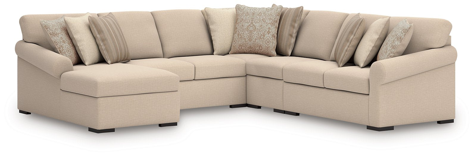 LadyMae Sectional with Chaise - House Of Furniture/Allan's Gallery