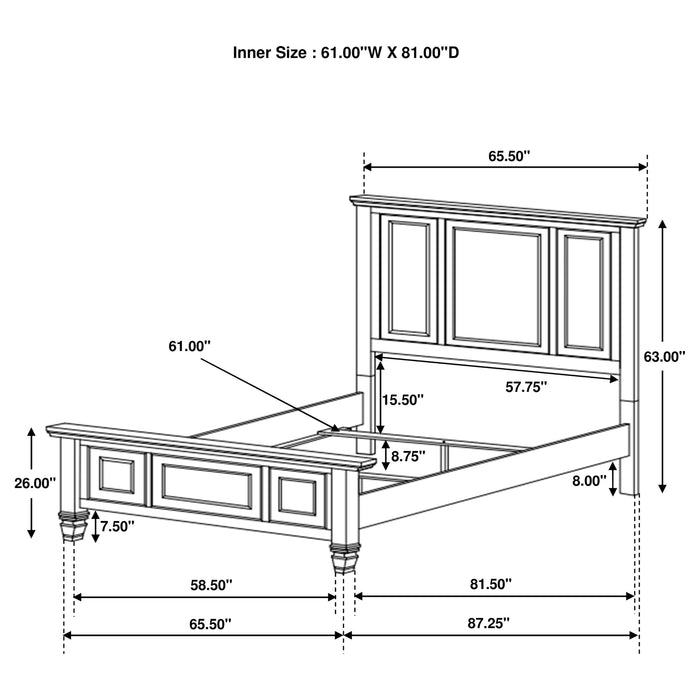 Sandy Beach Panel Bed