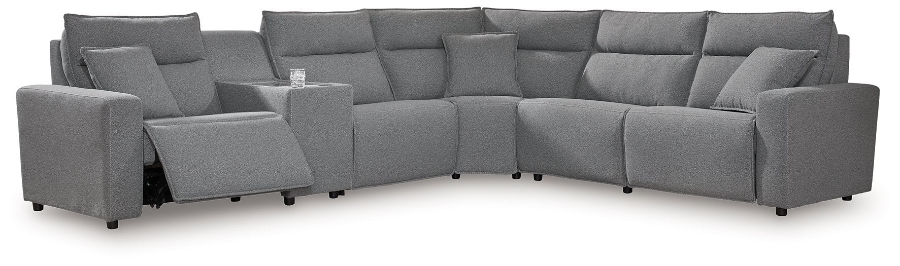 Modmax Reclining Sectional with Console - House Of Furniture/Allan's Gallery