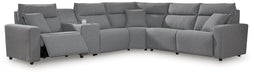 Modmax Reclining Sectional with Console - House Of Furniture/Allan's Gallery