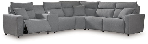 Modmax Reclining Sectional with Console - House Of Furniture/Allan's Gallery