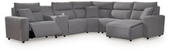 Modmax Power Reclining Sectional with Chaise - House Of Furniture/Allan's Gallery