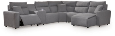 Modmax Power Reclining Sectional with Chaise - House Of Furniture/Allan's Gallery