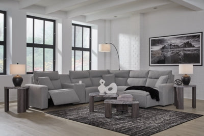 Modmax Power Reclining Sectional with Chaise - House Of Furniture/Allan's Gallery