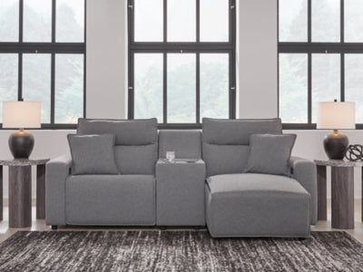 Modmax Power Reclining Sectional with Chaise - House Of Furniture/Allan's Gallery