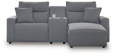 Modmax Power Reclining Sectional with Chaise - House Of Furniture/Allan's Gallery