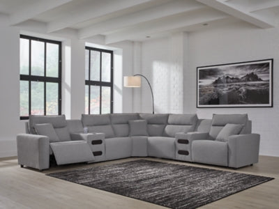 Modmax Power Reclining Sectional with Chaise - House Of Furniture/Allan's Gallery