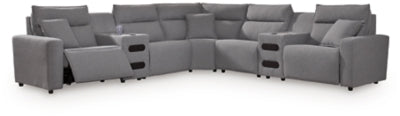 Modmax Power Reclining Sectional with Chaise - House Of Furniture/Allan's Gallery