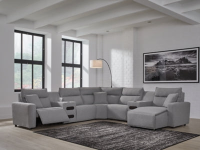 Modmax Power Reclining Sectional with Chaise - House Of Furniture/Allan's Gallery