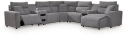 Modmax Power Reclining Sectional with Chaise - House Of Furniture/Allan's Gallery