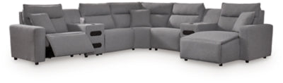 Modmax Power Reclining Sectional with Chaise - House Of Furniture/Allan's Gallery
