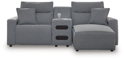 Modmax Power Reclining Sectional with Chaise - House Of Furniture/Allan's Gallery