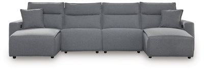 Modmax Power Reclining Sectional with Chaise - House Of Furniture/Allan's Gallery