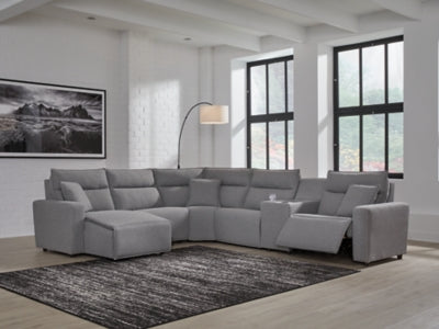 Modmax Power Reclining Sectional with Chaise - House Of Furniture/Allan's Gallery