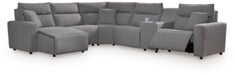 Modmax Power Reclining Sectional with Chaise - House Of Furniture/Allan's Gallery