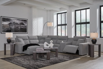 Modmax Power Reclining Sectional with Chaise - House Of Furniture/Allan's Gallery