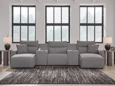 Modmax Power Reclining Sectional with Chaise - House Of Furniture/Allan's Gallery