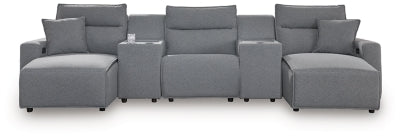 Modmax Power Reclining Sectional with Chaise - House Of Furniture/Allan's Gallery