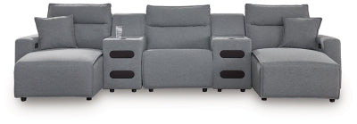 Modmax Power Reclining Sectional with Chaise - House Of Furniture/Allan's Gallery