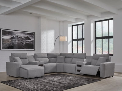 Modmax Power Reclining Sectional with Chaise - House Of Furniture/Allan's Gallery