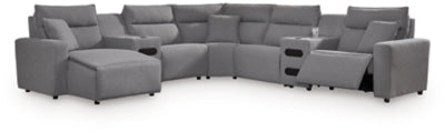 Modmax Power Reclining Sectional with Chaise - House Of Furniture/Allan's Gallery