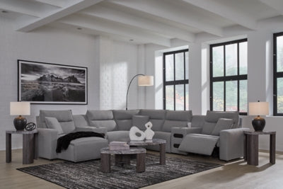 Modmax Power Reclining Sectional with Chaise - House Of Furniture/Allan's Gallery