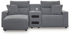 Modmax Power Reclining Sectional with Chaise - House Of Furniture/Allan's Gallery