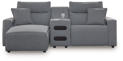 Modmax Power Reclining Sectional with Chaise - House Of Furniture/Allan's Gallery