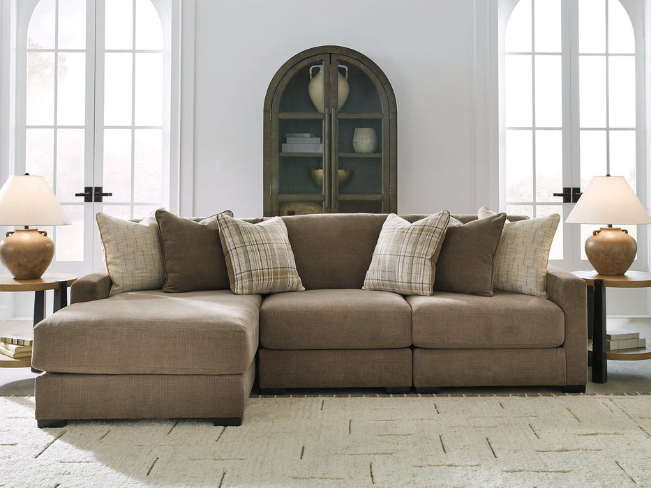 Camellia-Court Sectional with Chaise - House Of Furniture/Allan's Gallery