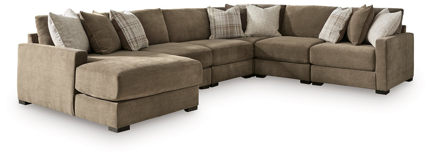 Camellia-Court Sectional with Chaise - House Of Furniture/Allan's Gallery