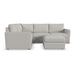 Flex 4-Seat Sectional with Standard Arm and Ottoman